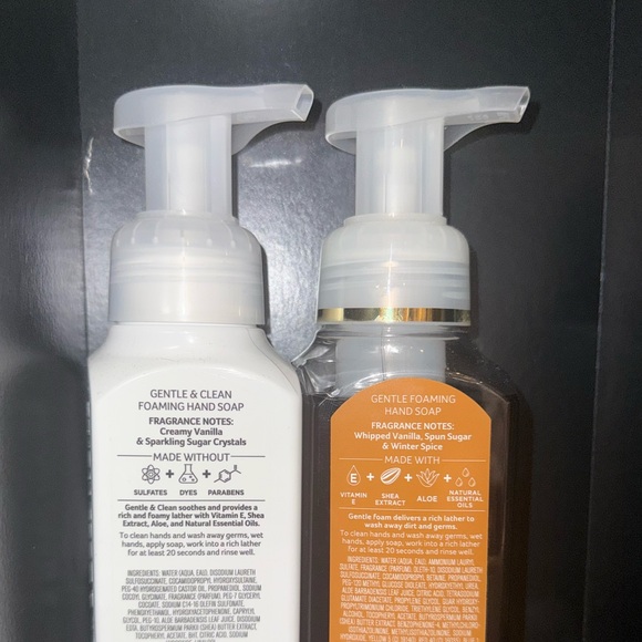 Bath & Body Works Warm Vanilla Sugar X Toasted Vanilla Chai Foaming Hand Soaps - Picture 2 of 2